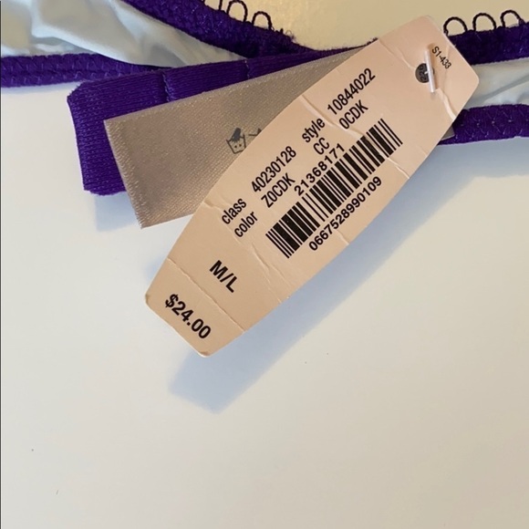 Purple and blue lace adjustable garter belt VS Dream Angels - Picture 3 of 7